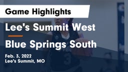 Lee's Summit West  vs Blue Springs South  Game Highlights - Feb. 3, 2022