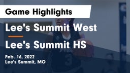Lee's Summit West  vs Lee's Summit HS Game Highlights - Feb. 16, 2022