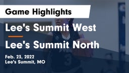 Lee's Summit West  vs Lee's Summit North  Game Highlights - Feb. 23, 2022