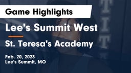 Lee's Summit West  vs St. Teresa's Academy  Game Highlights - Feb. 20, 2023