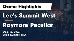 Lee's Summit West  vs Raymore Peculiar  Game Highlights - Dec. 18, 2023