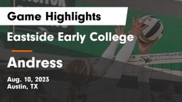 Eastside Early College  vs Andress  Game Highlights - Aug. 10, 2023