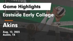 Eastside Early College  vs Akins  Game Highlights - Aug. 12, 2023