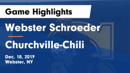 Webster Schroeder  vs Churchville-Chili  Game Highlights - Dec. 18, 2019