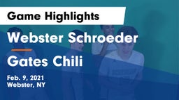 Webster Schroeder  vs Gates Chili  Game Highlights - Feb. 9, 2021