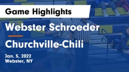 Webster Schroeder  vs Churchville-Chili  Game Highlights - Jan. 5, 2022