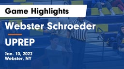 Webster Schroeder  vs UPREP Game Highlights - Jan. 10, 2022