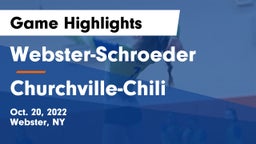 Webster-Schroeder  vs Churchville-Chili  Game Highlights - Oct. 20, 2022