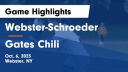 Webster-Schroeder  vs Gates Chili  Game Highlights - Oct. 6, 2023