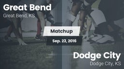 Matchup: Great Bend High vs. Dodge City  2016