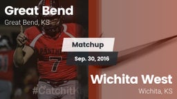 Matchup: Great Bend High vs. Wichita West  2016