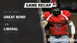 Recap: Great Bend  vs. Liberal  2016