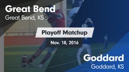 Matchup: Great Bend High vs. Goddard  2016