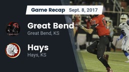 Recap: Great Bend  vs. Hays  2017
