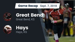 Recap: Great Bend  vs. Hays  2018