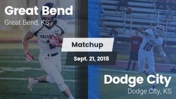 Matchup: Great Bend High vs. Dodge City  2018