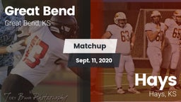 Matchup: Great Bend High vs. Hays  2020
