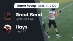 Recap: Great Bend  vs. Hays  2020
