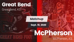 Matchup: Great Bend High vs. McPherson  2020