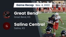 Recap: Great Bend  vs. Salina Central  2022