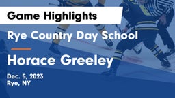Rye Country Day School vs Horace Greeley  Game Highlights - Dec. 5, 2023