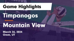 Timpanogos  vs Mountain View  Game Highlights - March 26, 2024