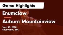 Enumclaw  vs Auburn Mountainview  Game Highlights - Jan. 10, 2020
