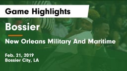 Bossier  vs New Orleans Military And Maritime Game Highlights - Feb. 21, 2019