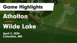 Atholton  vs Wilde Lake  Game Highlights - April 2, 2024