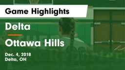 Delta  vs Ottawa Hills  Game Highlights - Dec. 4, 2018