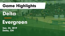 Delta  vs Evergreen  Game Highlights - Jan. 24, 2019