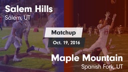 Matchup: Salem Hills High vs. Maple Mountain  2016