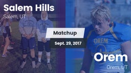 Matchup: Salem Hills High vs. Orem  2017