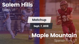 Matchup: Salem Hills High vs. Maple Mountain  2018