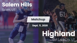 Matchup: Salem Hills High vs. Highland  2020