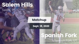 Matchup: Salem Hills High vs. Spanish Fork  2020