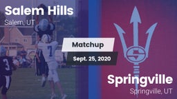 Matchup: Salem Hills High vs. Springville  2020