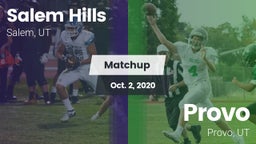 Matchup: Salem Hills High vs. Provo  2020