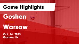 Goshen  vs Warsaw  Game Highlights - Oct. 14, 2023