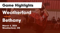 Weatherford  vs Bethany  Game Highlights - March 4, 2024