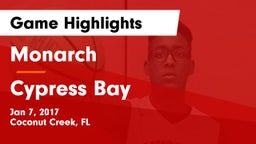 Monarch  vs Cypress Bay  Game Highlights - Jan 7, 2017