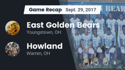 Recap: East  Golden Bears vs. Howland  2017