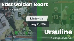 Matchup: East  vs. Ursuline  2018