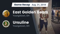 Recap: East  Golden Bears vs. Ursuline  2018