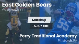 Matchup: East  vs. Perry Traditional Academy  2019