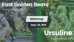 Matchup: East  vs. Ursuline  2019