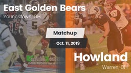 Matchup: East  vs. Howland  2019