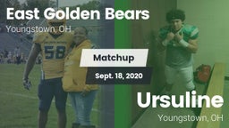 Matchup: East  vs. Ursuline  2020