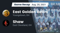 Recap: East  Golden Bears vs. Shaw  2021