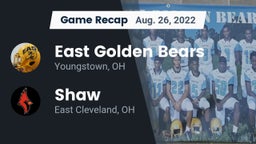Recap: East  Golden Bears vs. Shaw  2022